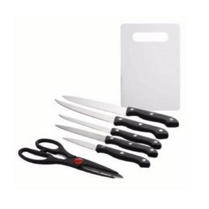 Kit para cozinha 7 peças (Facas, Tesoura e Tábua)