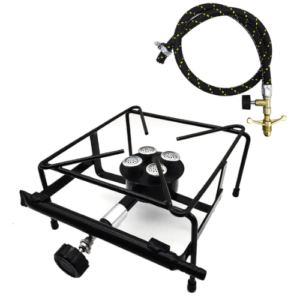 Fogão a Gás semi industrial 1 boca / Com mangueira + Registro (Completo)