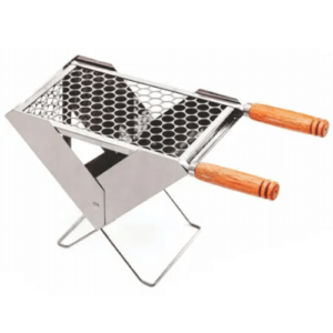 Churrasqueira portatil inox dobrável